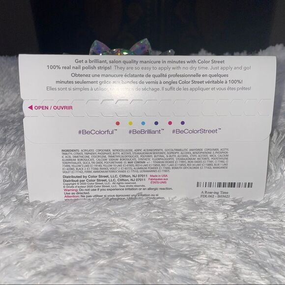 Color Street | A Roaring Good Time, tiger stripe design, clear overlay - Picture 11 of 11